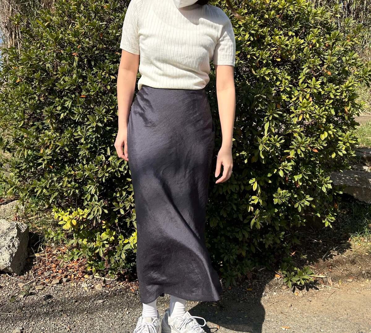 リブクルーネックT