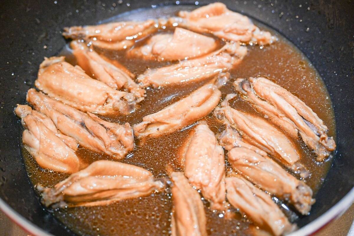 鶏手羽中のさっぱり煮