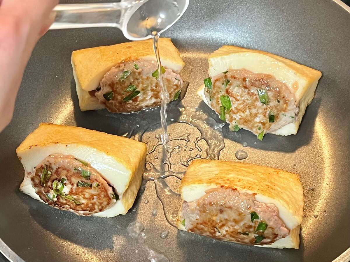 もこ⌇夫の胃袋つかんだ褒められごはんさん「厚揚げニラつくね」のレシピ