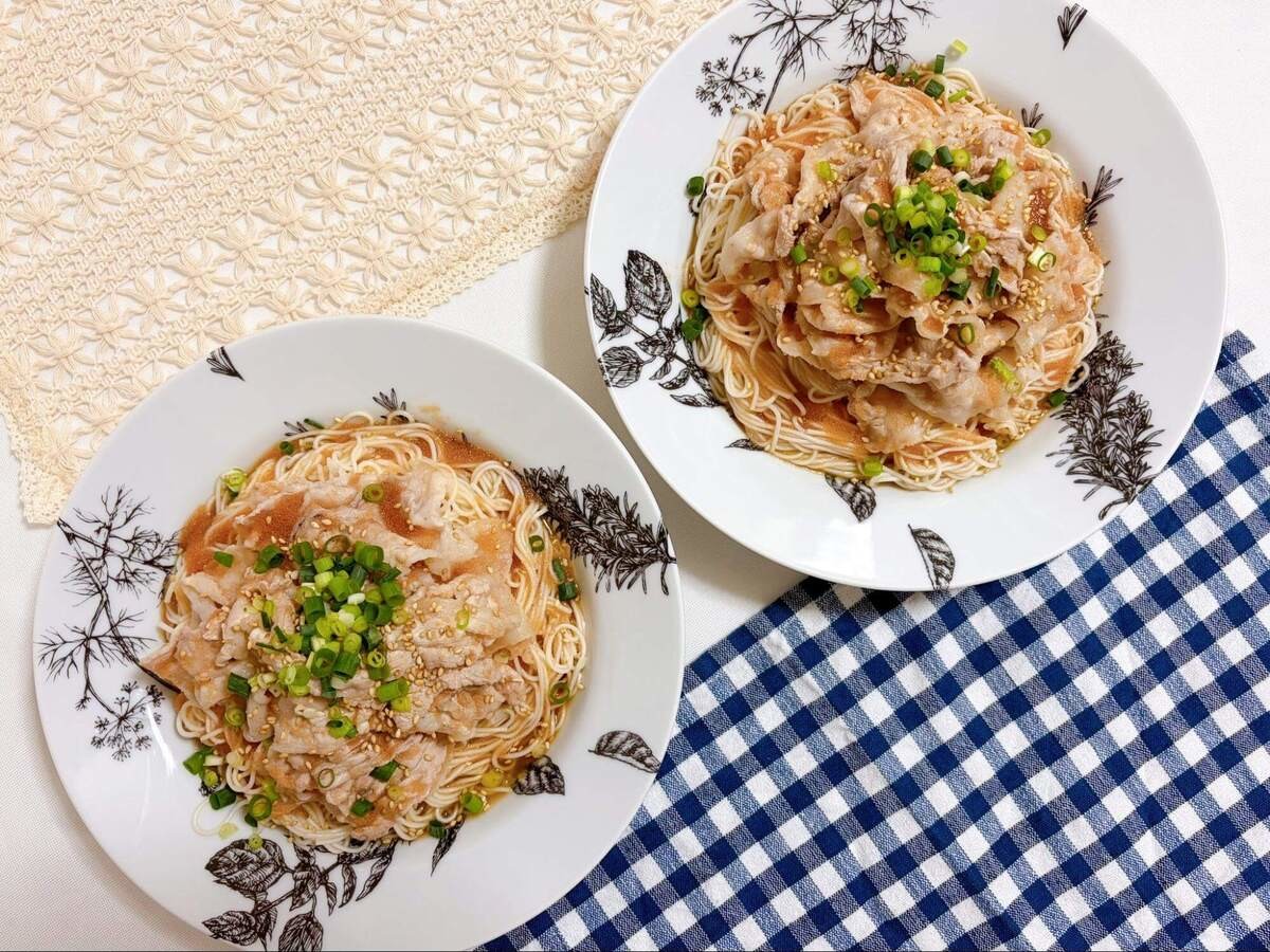 かねふく公式「明太豚しゃぶそうめん」のレシピ