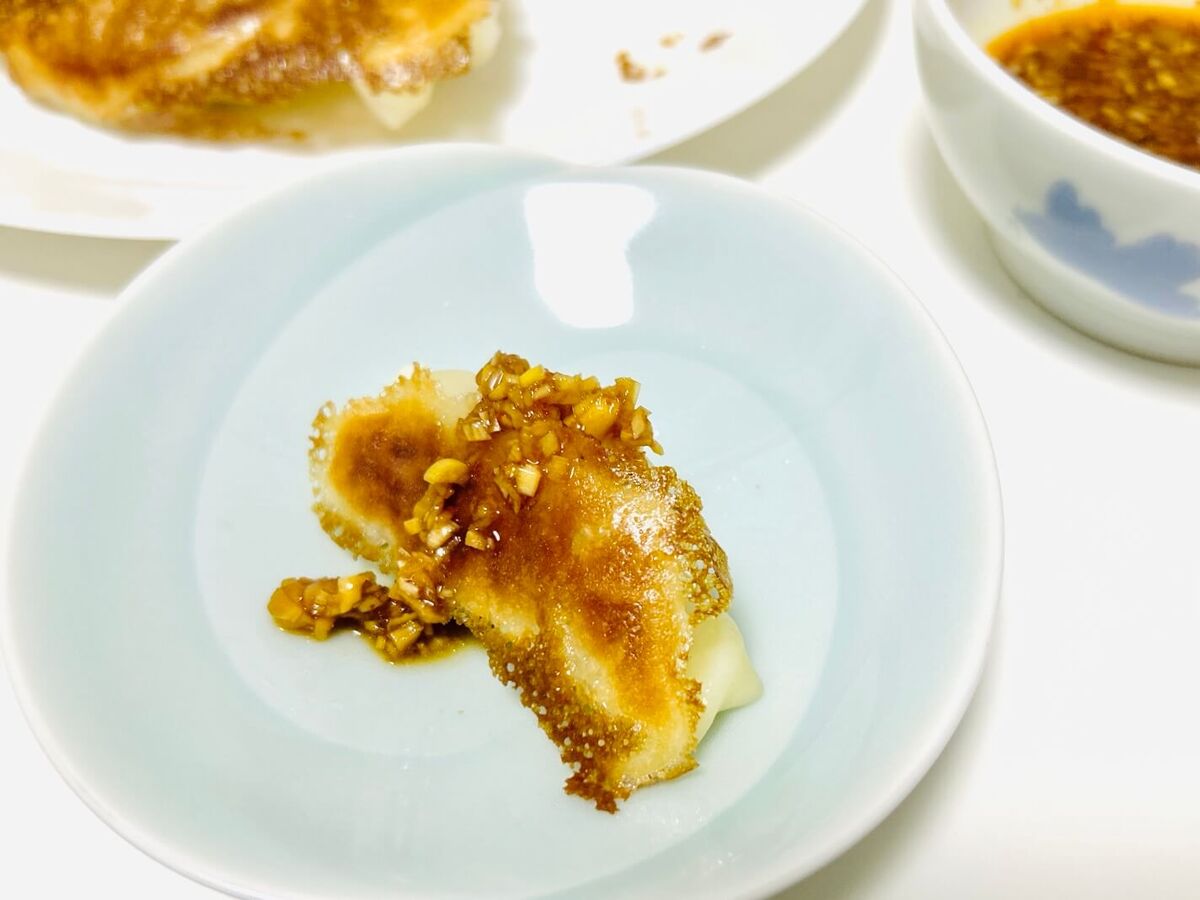 「香味ねぎソースがけギョーザ」
