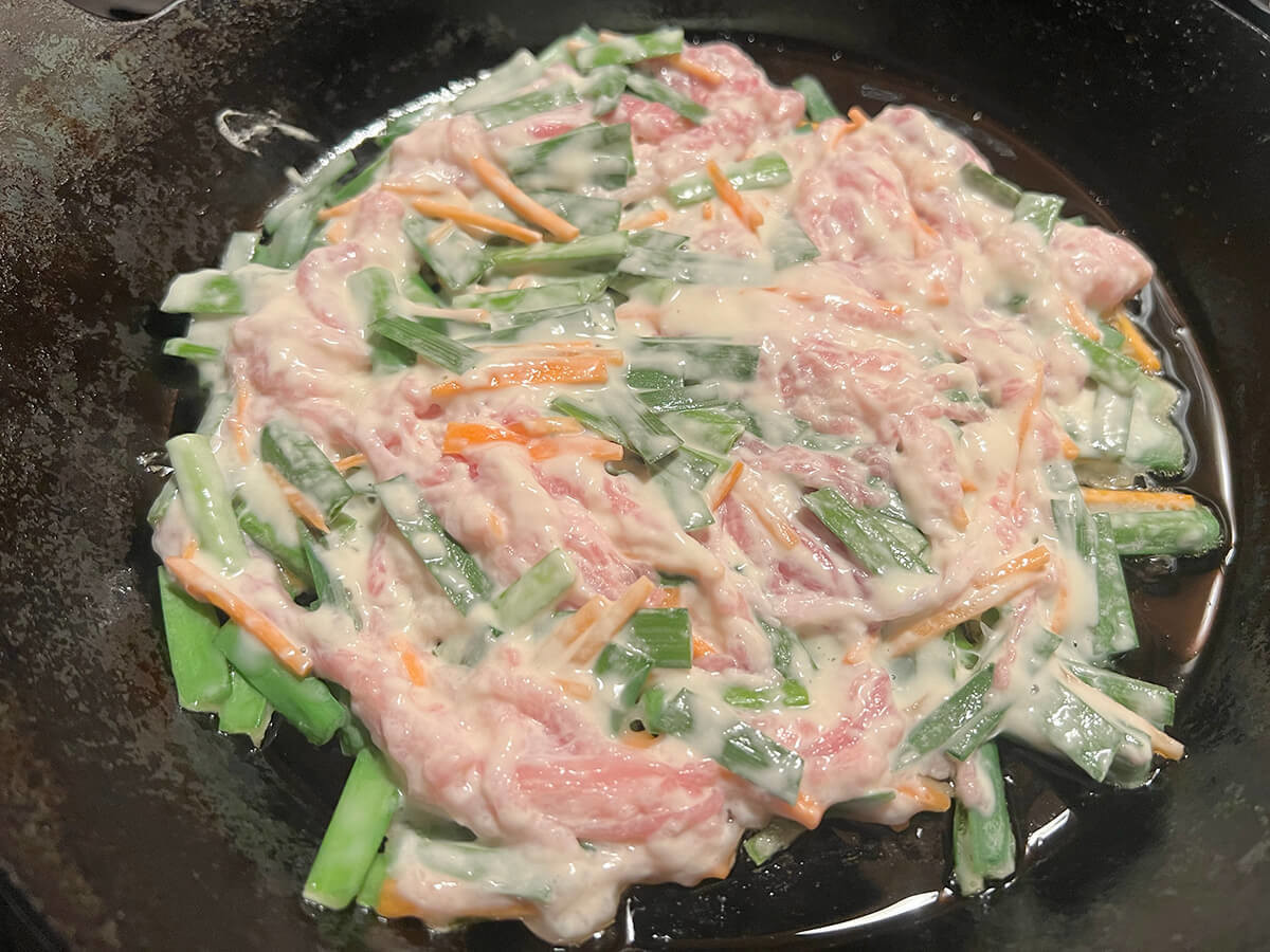 カリっと香ばしいかんたんチヂミ