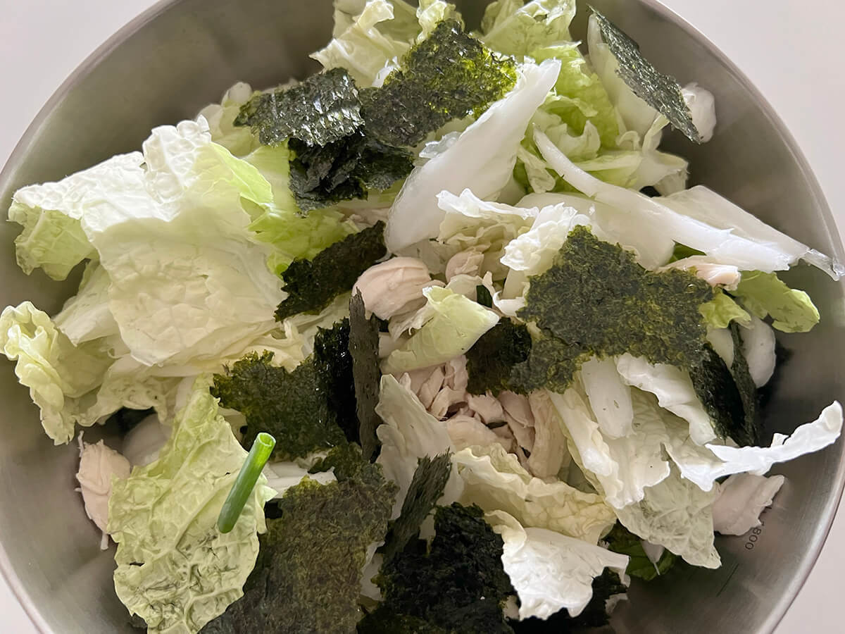 和田明日香さん「白菜のちぎりあえ」