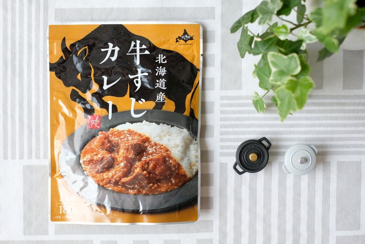 カルディで時短メニュー「北海道産牛すじカレー」