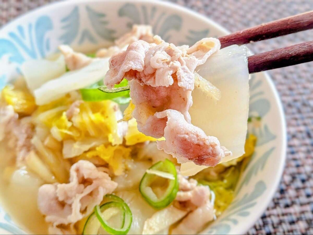 ヒガシマル醤油公式「白菜と豚バラ肉の煮物」