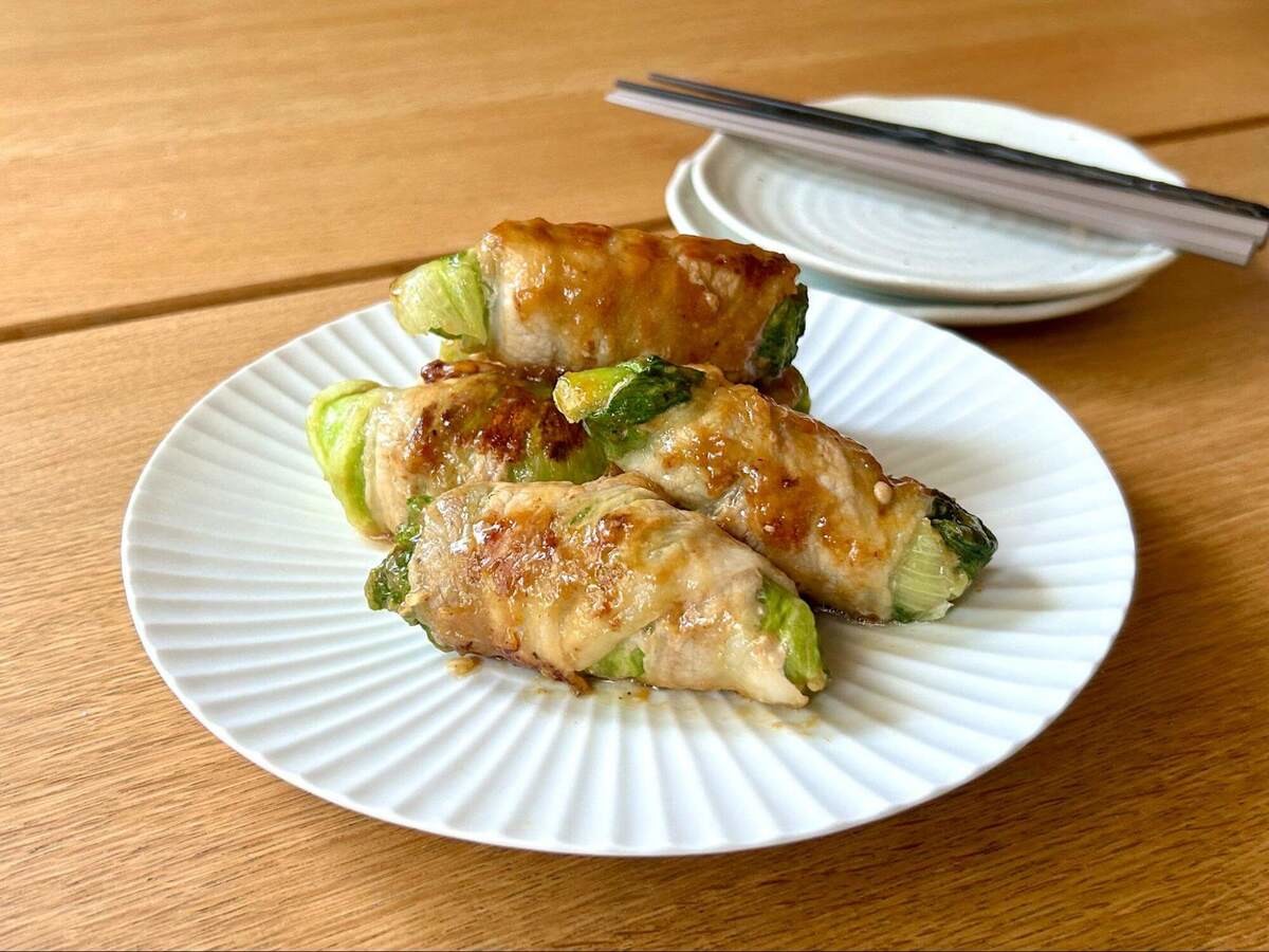 りこ⌇夫が沼る簡単おうちごはんさん「旨ダレ豚巻きレタス」