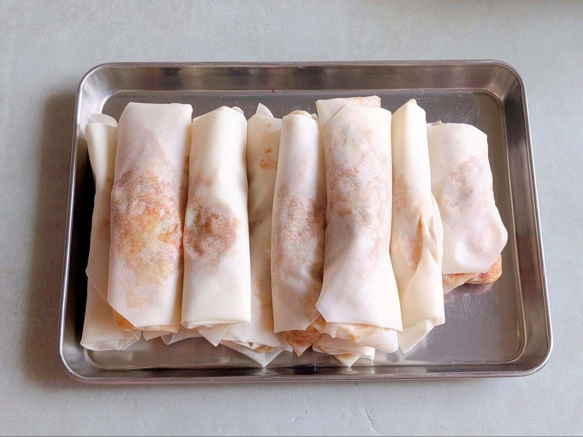 チーズいっぱいタコス春巻き