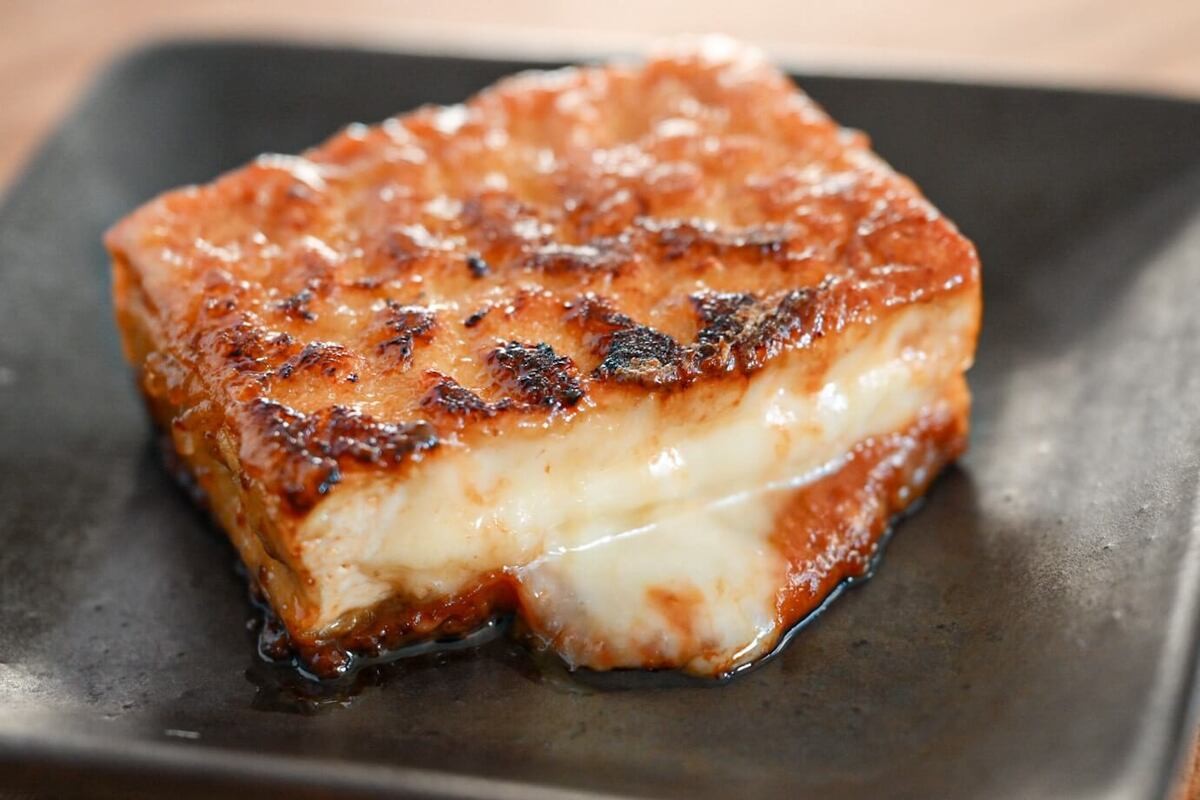 厚揚げチーズの照り焼き