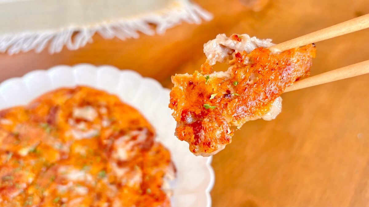 豚こまのチーズ焼き