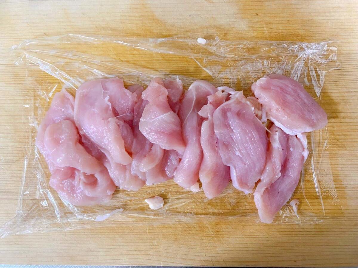 エバラ食品「黄金鶏むねマヨチキン」のレシピ