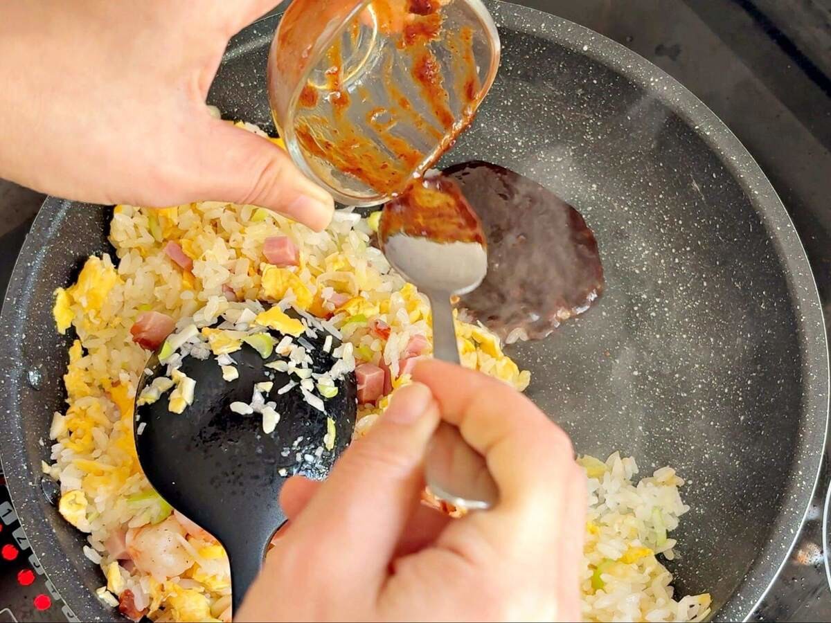 至高のぷりぷりエビチャーハン!!