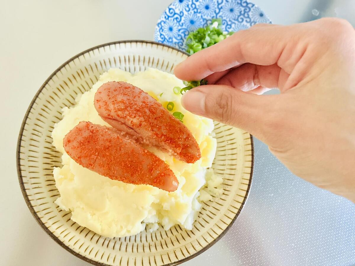 あぶり明太子のポテサラ