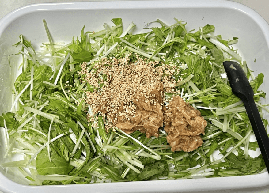 ちはるさん「水菜の和風ツナサラダ」