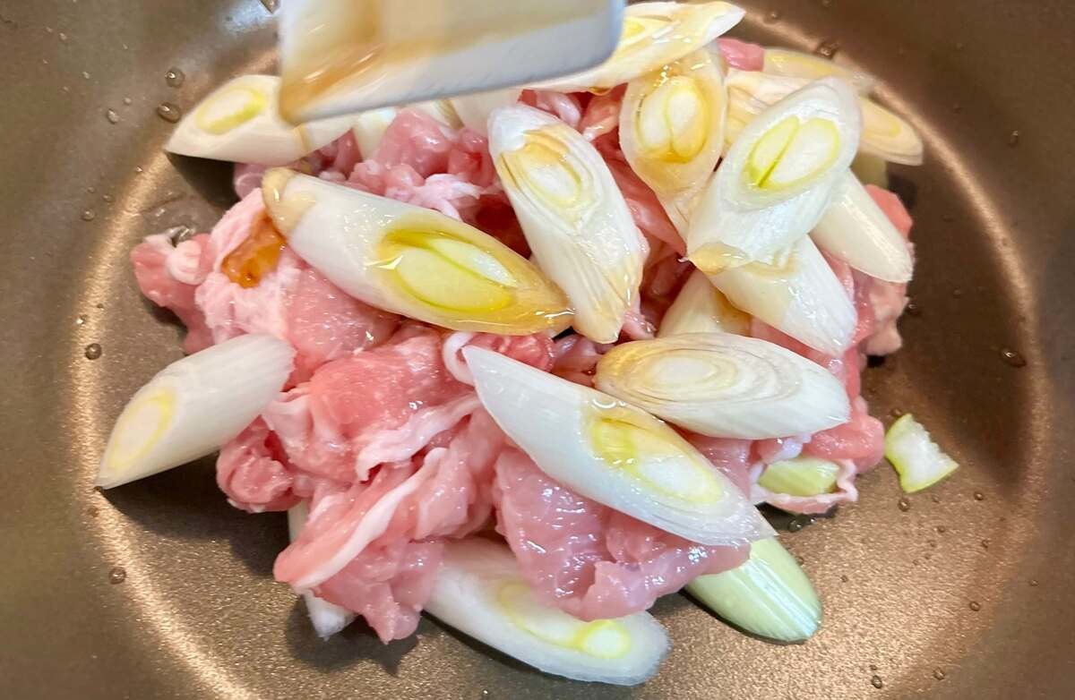 JA全農広報部「ねぎと豚肉のオイル蒸し」