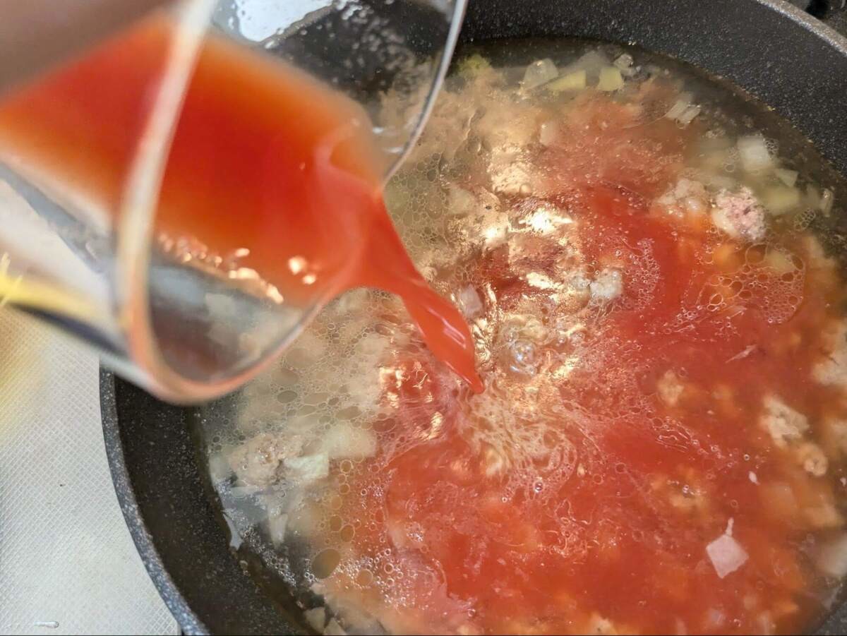 ファビオ先生「ワンパンミートソーススパゲティ」のレシピ