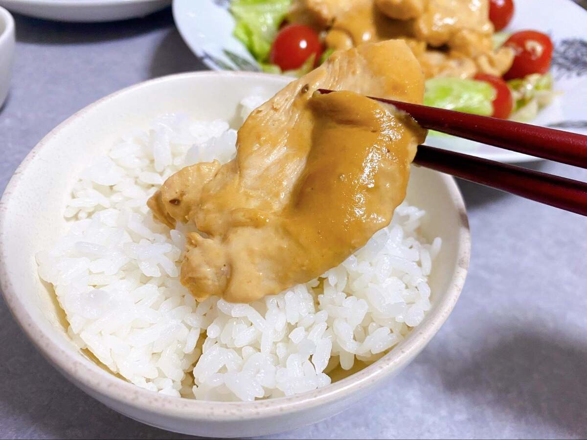 エバラ食品「黄金鶏むねマヨチキン」のレシピ