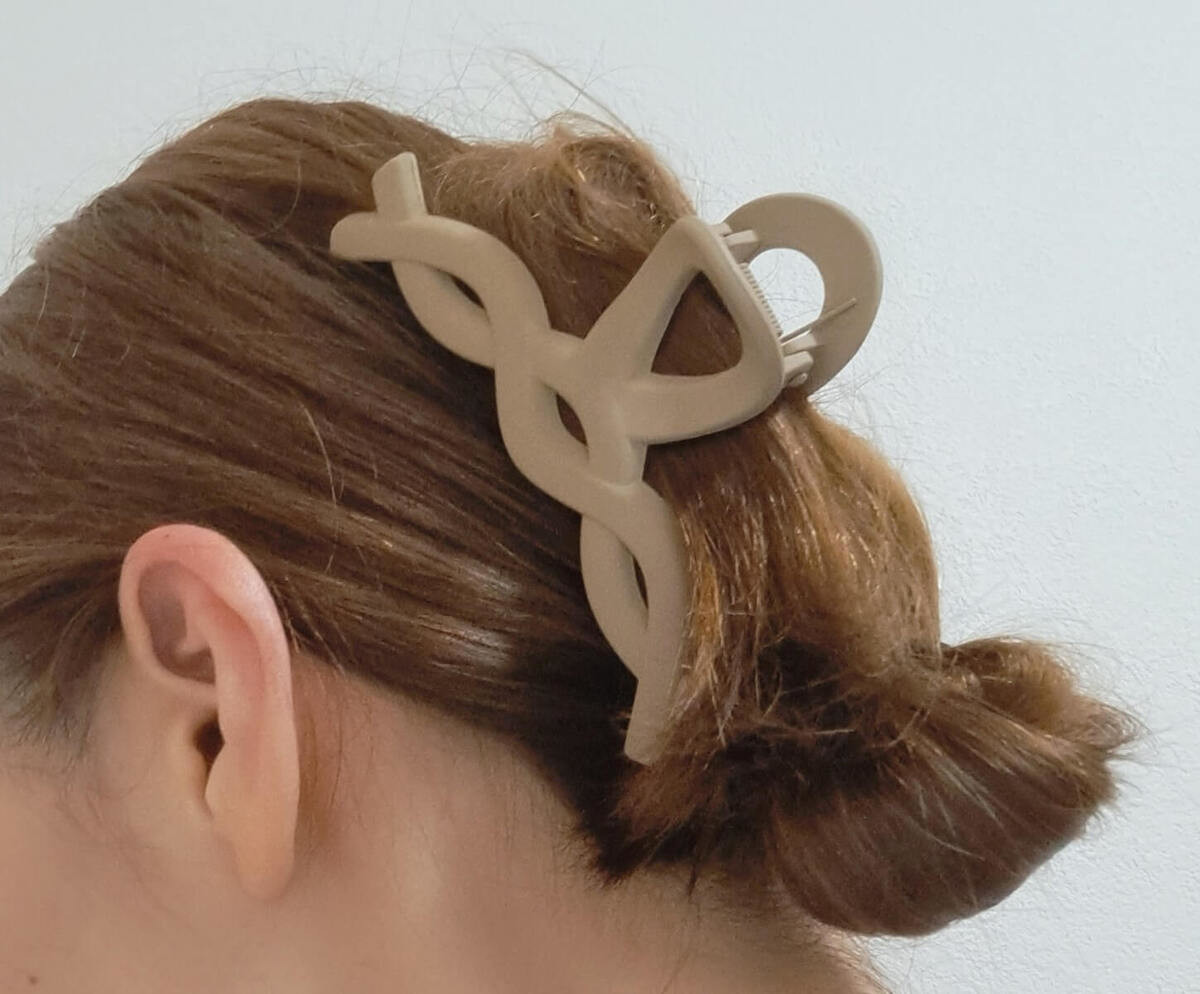 GU「チュールリボンヘアクリップ2P」