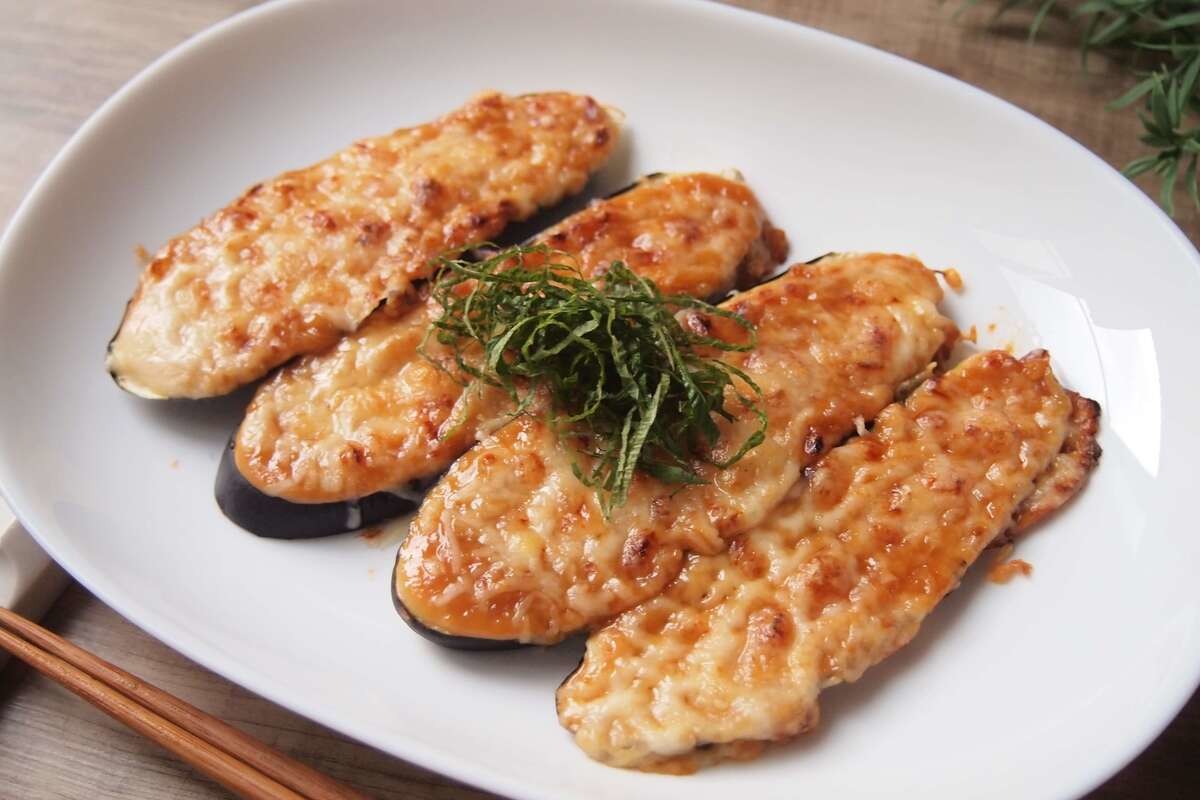 あさごはんチャンネル「ナスの味噌チーズ焼き」
