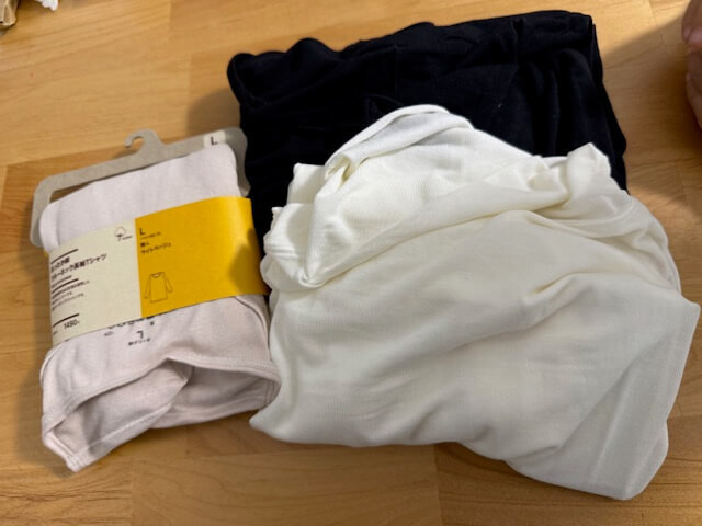 1.あったか綿 クルーネック長袖Tシャツ