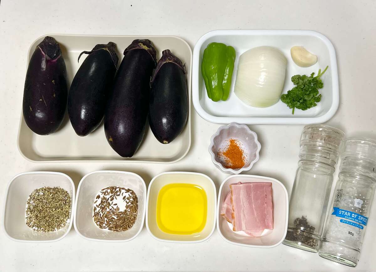 なすのトルコ風詰め物