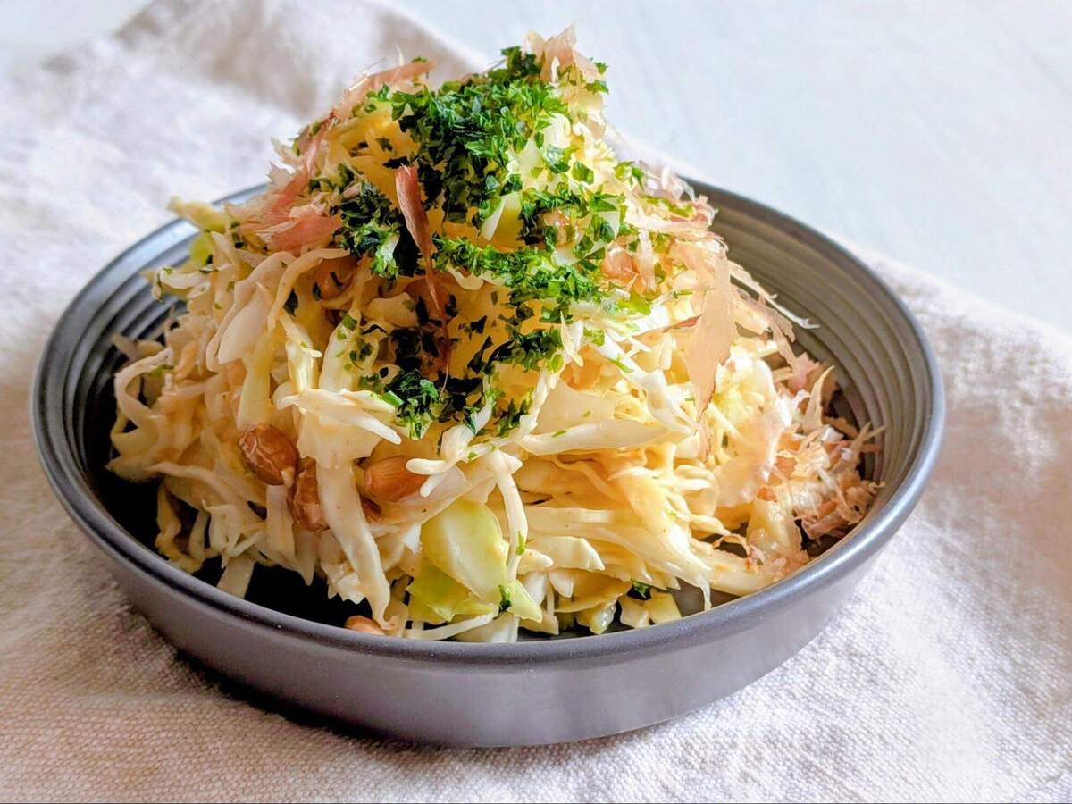 和田明日香さん「実験の納豆サラダ」