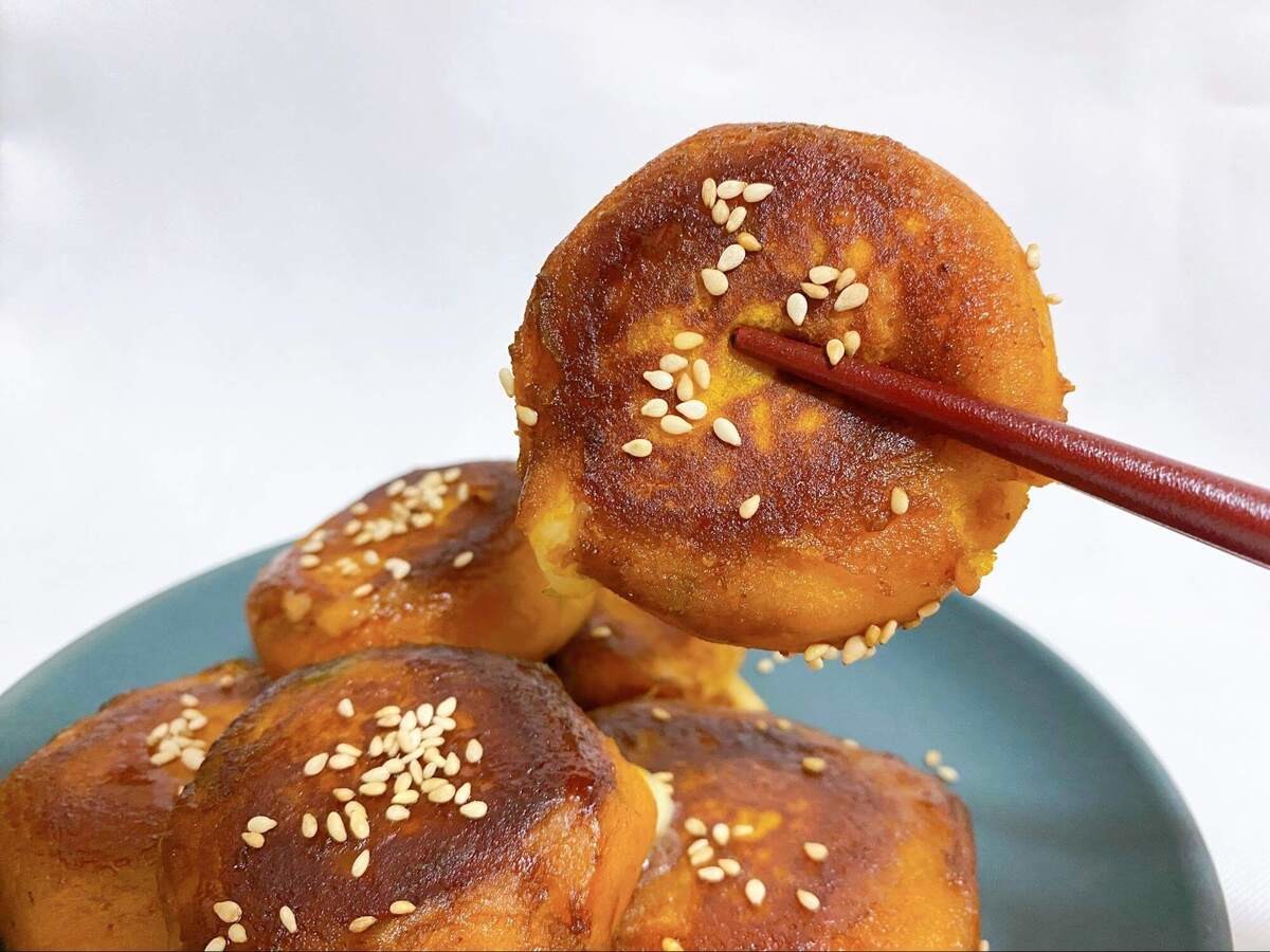 JA全農広報部「チーズ入りカボチャもち」のレシピ