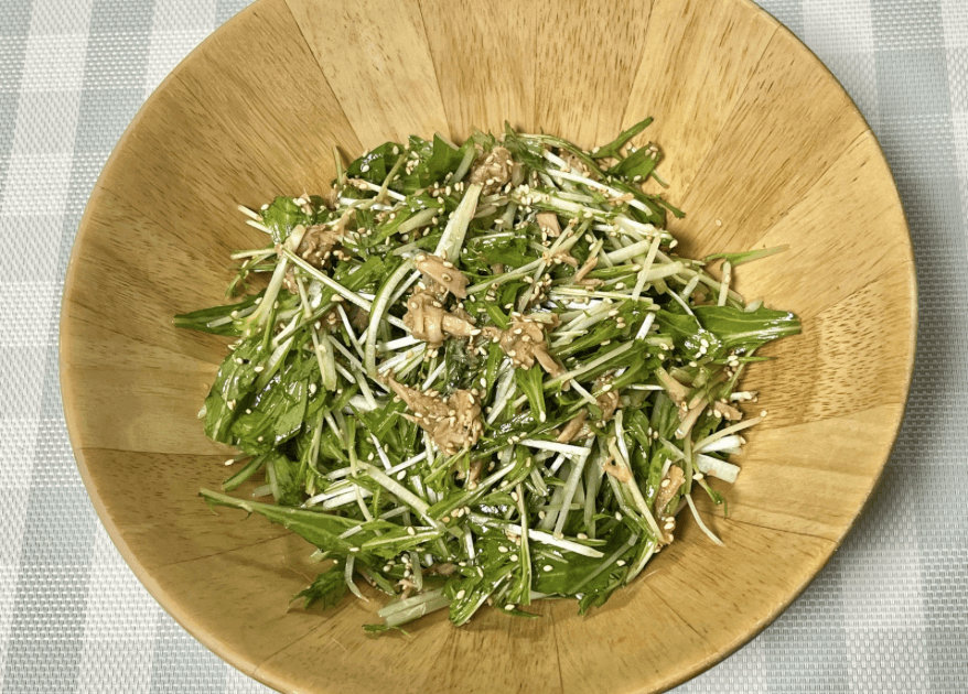 ちはるさん「水菜の和風ツナサラダ」