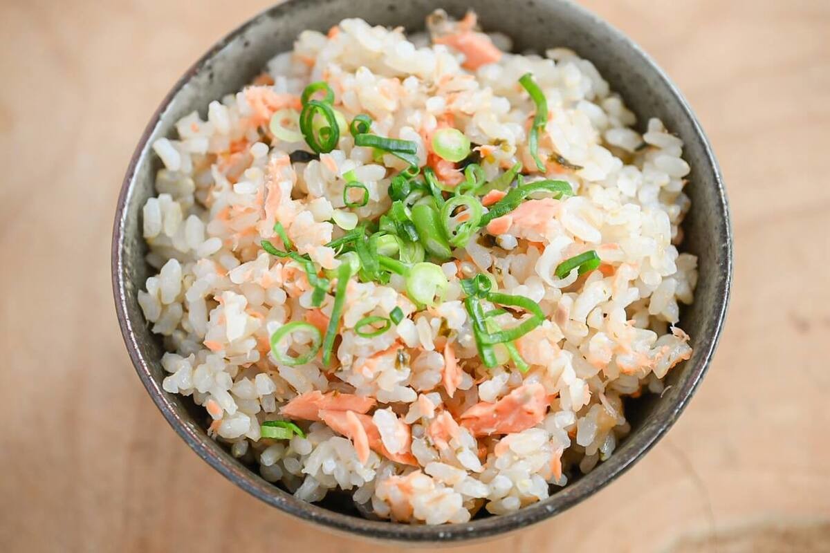 塩鮭の炊き込みごはん