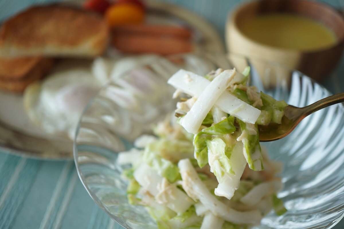 「大根とキャベツ・ホタテの水煮サラダ」