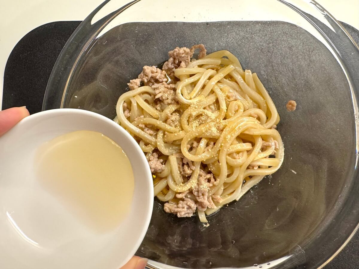 台湾まぜそば風うどん