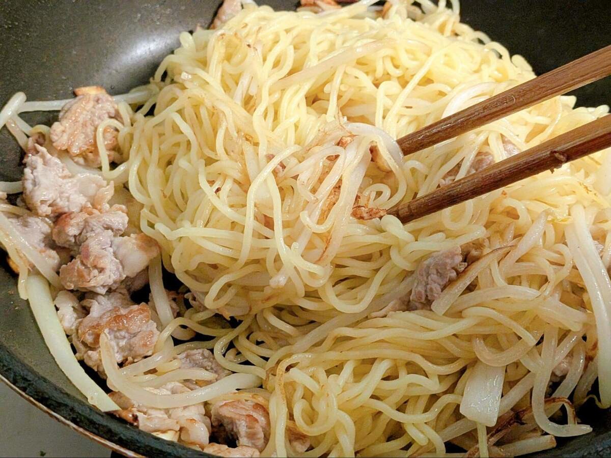 最高のねぎ塩焼きそば