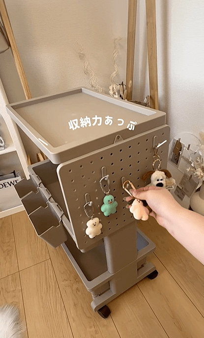 3COINS「ワゴン×小物入れ」