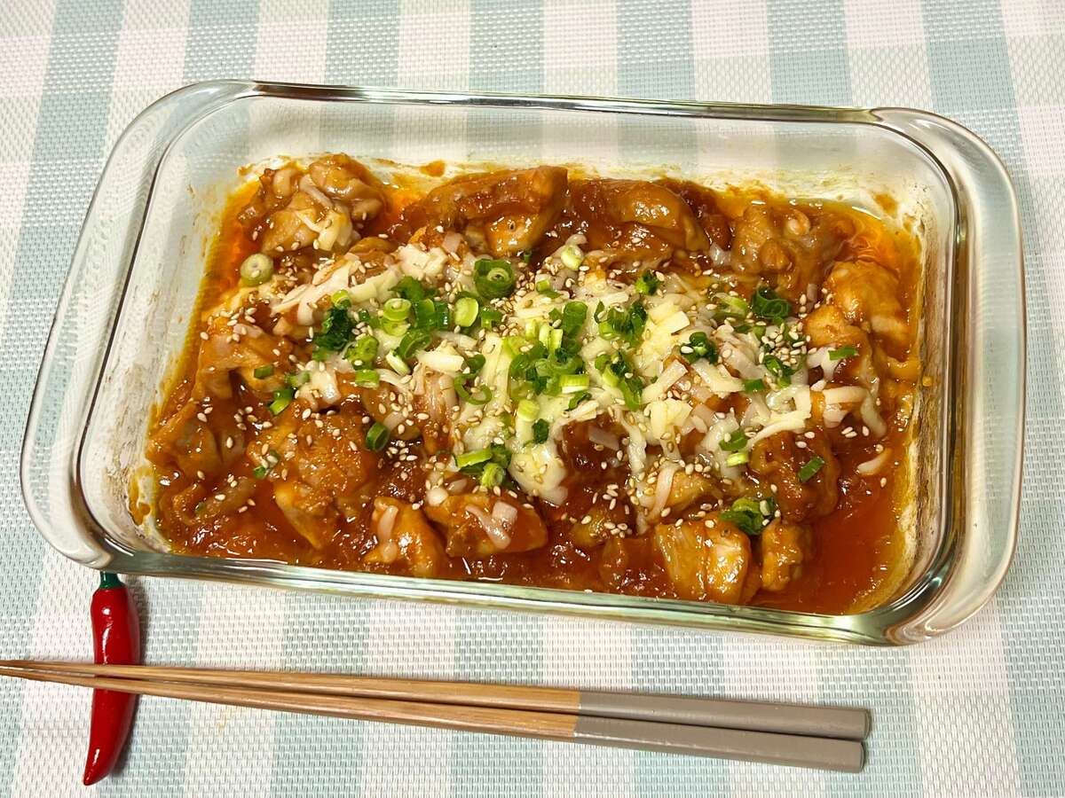 ヤンニョムチーズチキン風