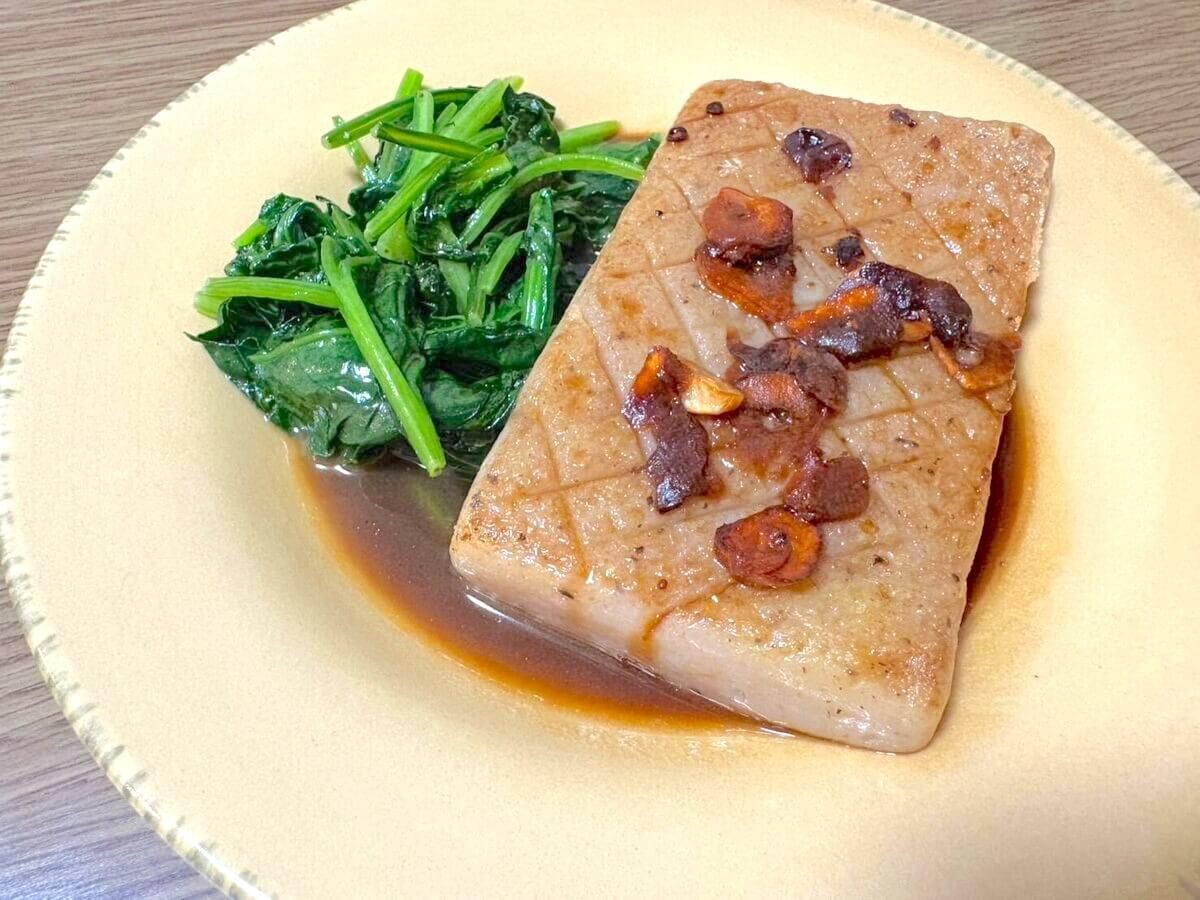 和田明日香さんの「リベンジこんにゃくステーキ」