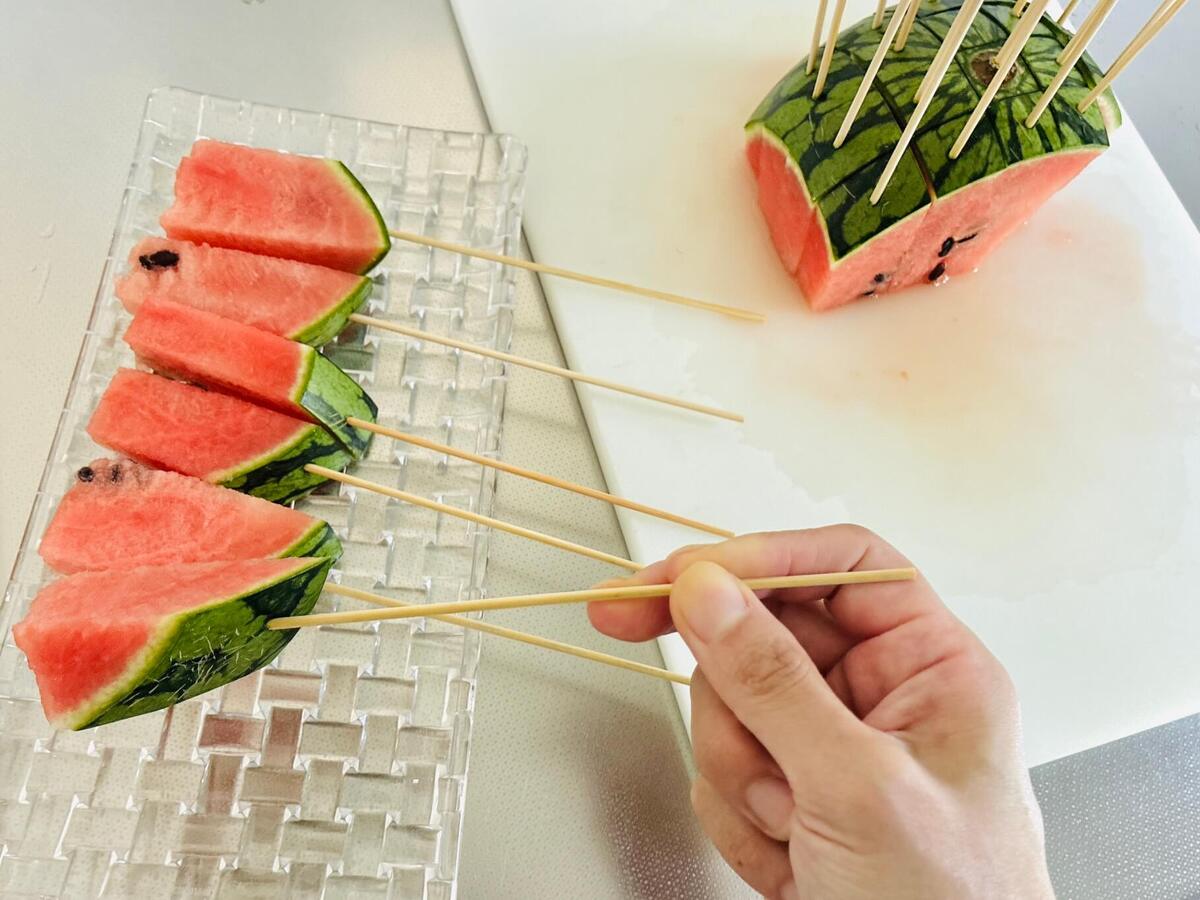 【スイカ】はこう切ればよかったのね