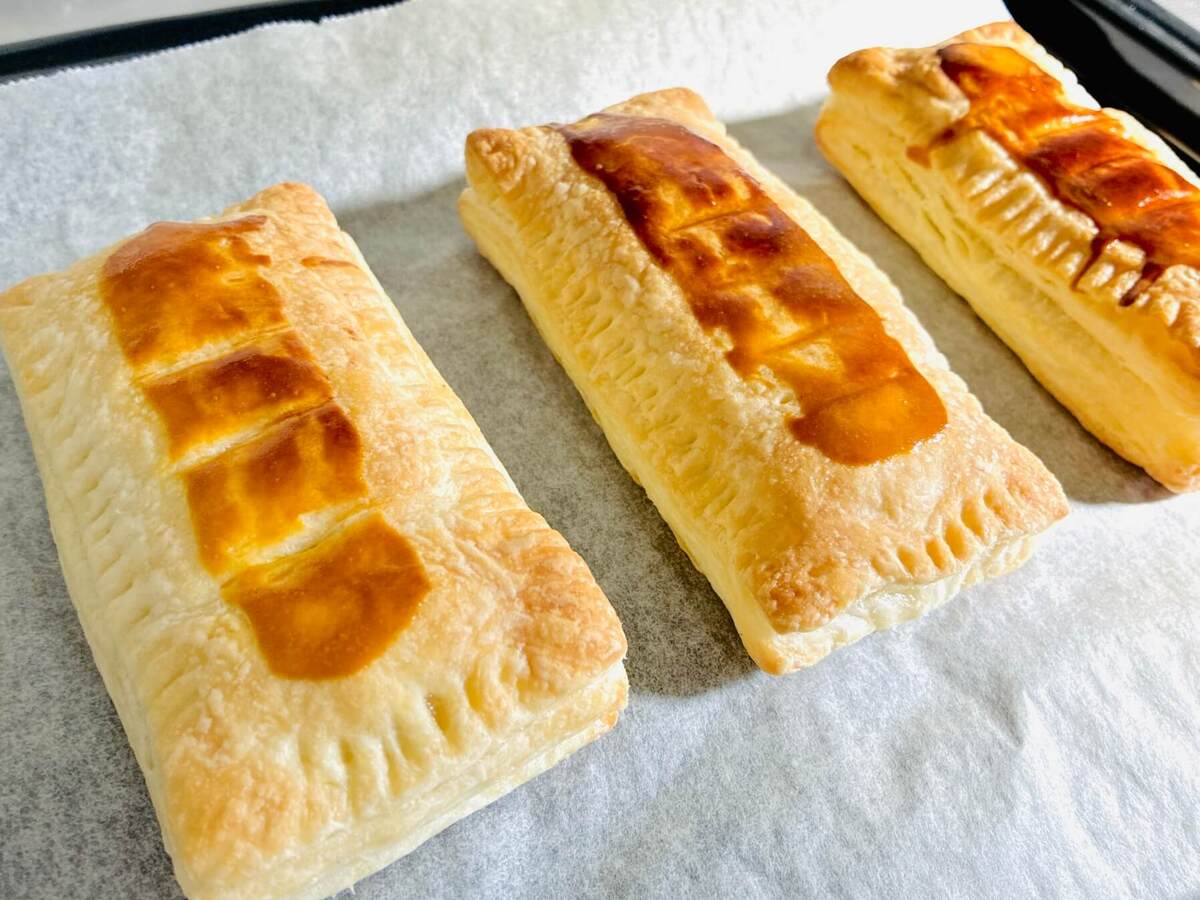 目黒蓮さん「チョコバナナ餅パイ」