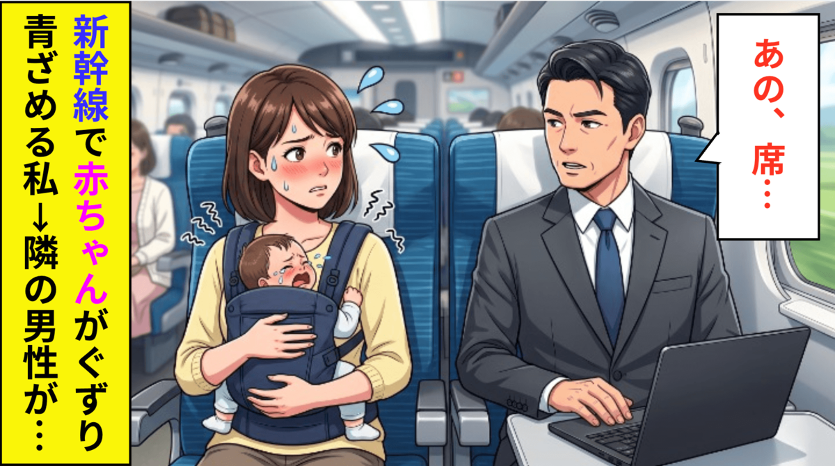 赤ちゃん連れで新幹線に乗車した親子にかけられた“予期せぬ言葉”