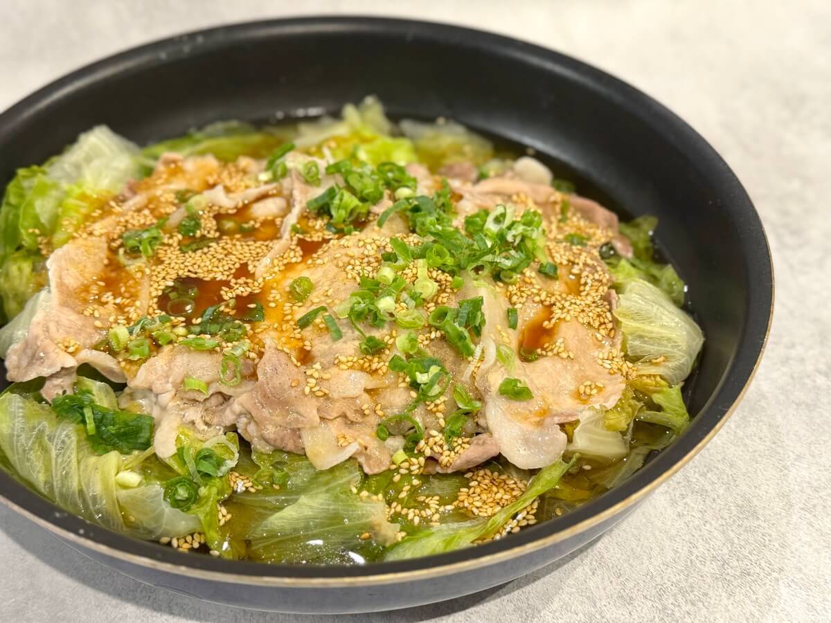 豚レタス蒸し