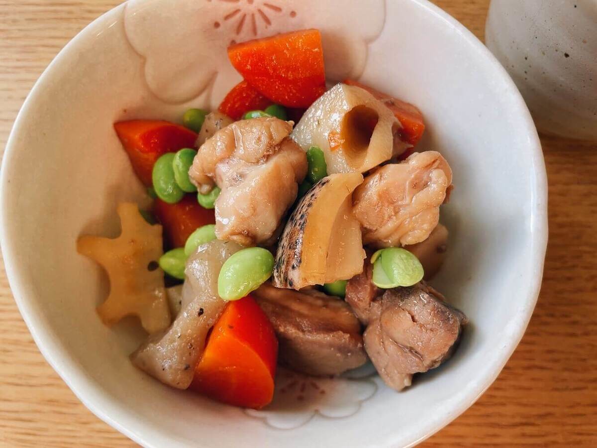 キッコーマン「レンジで簡単！筑前煮」のレシピ