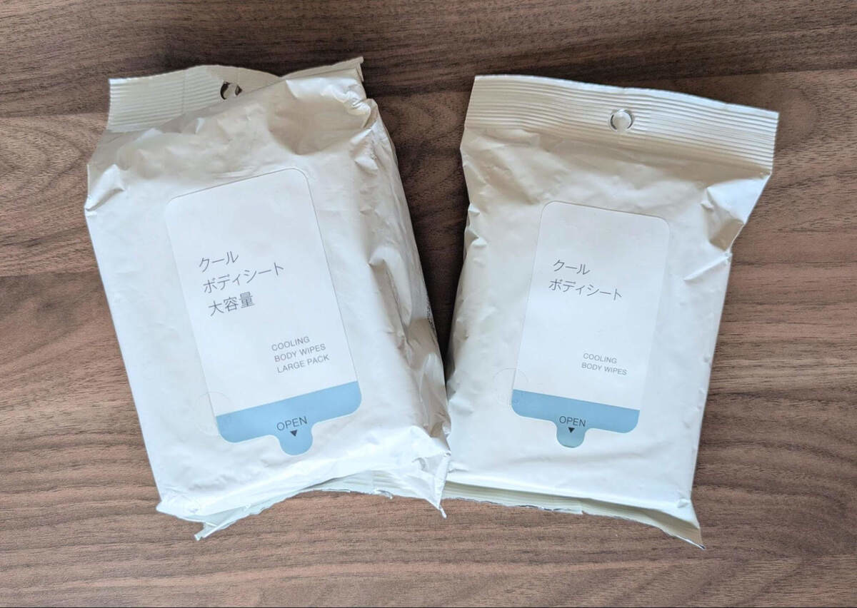 無印良品のひんやり商品3つ
