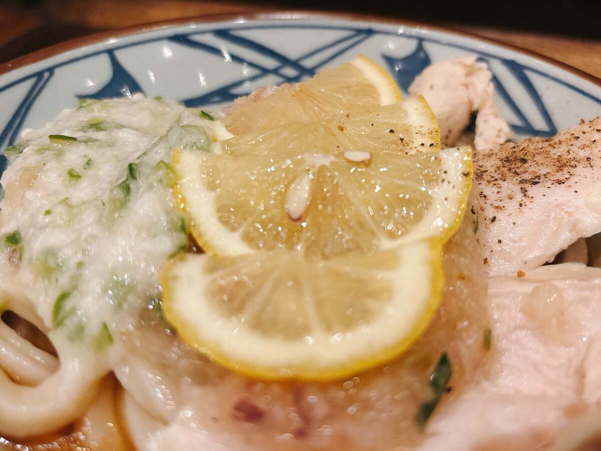 丸亀製麺「ねばとろ鶏ぶっかけ」