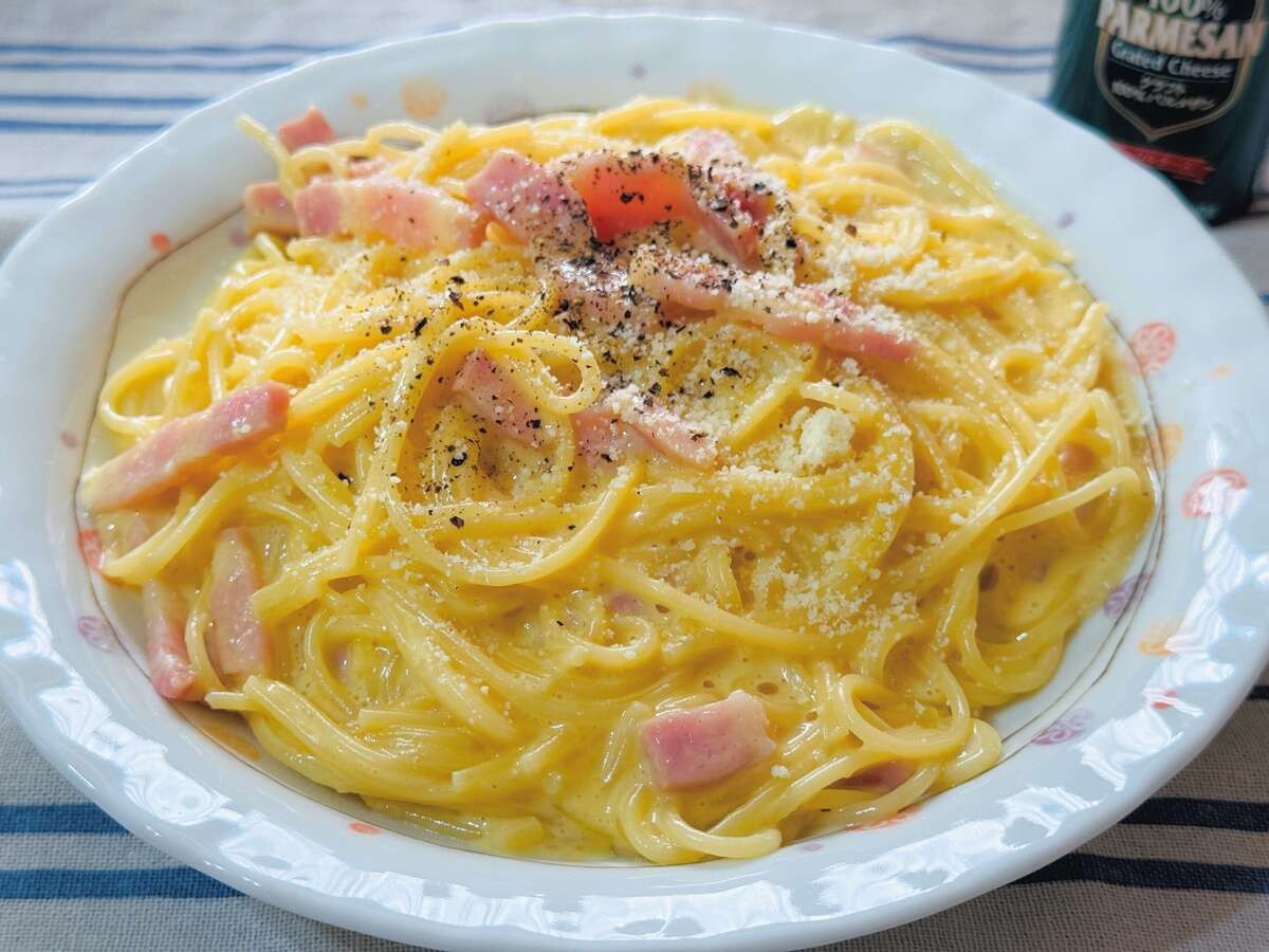 「DAIGOも台所」電子レンジのみで完成！「レンジでカルボナーラ」