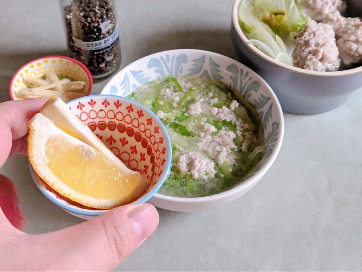 ふわふわつくねスープ