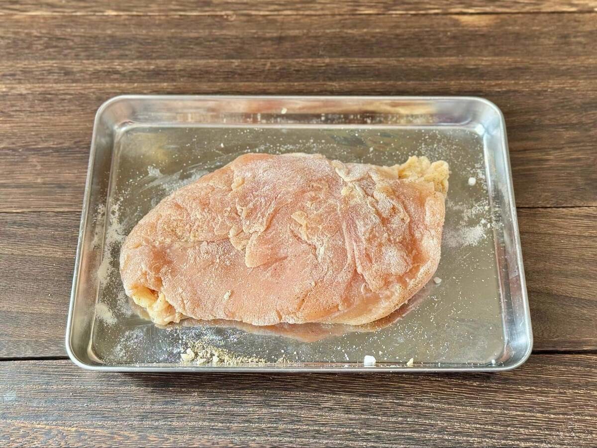 三國清三さん「鶏むね肉のにんにくレモンクリーム」