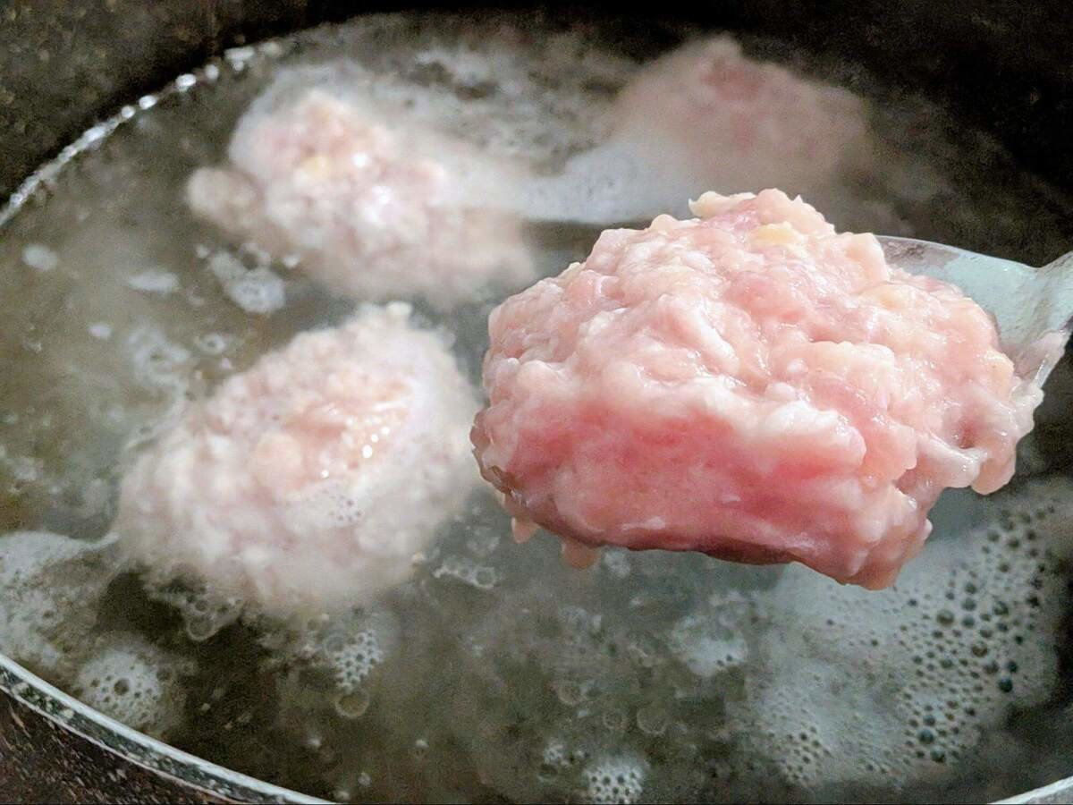 ふわふわつくねスープ
