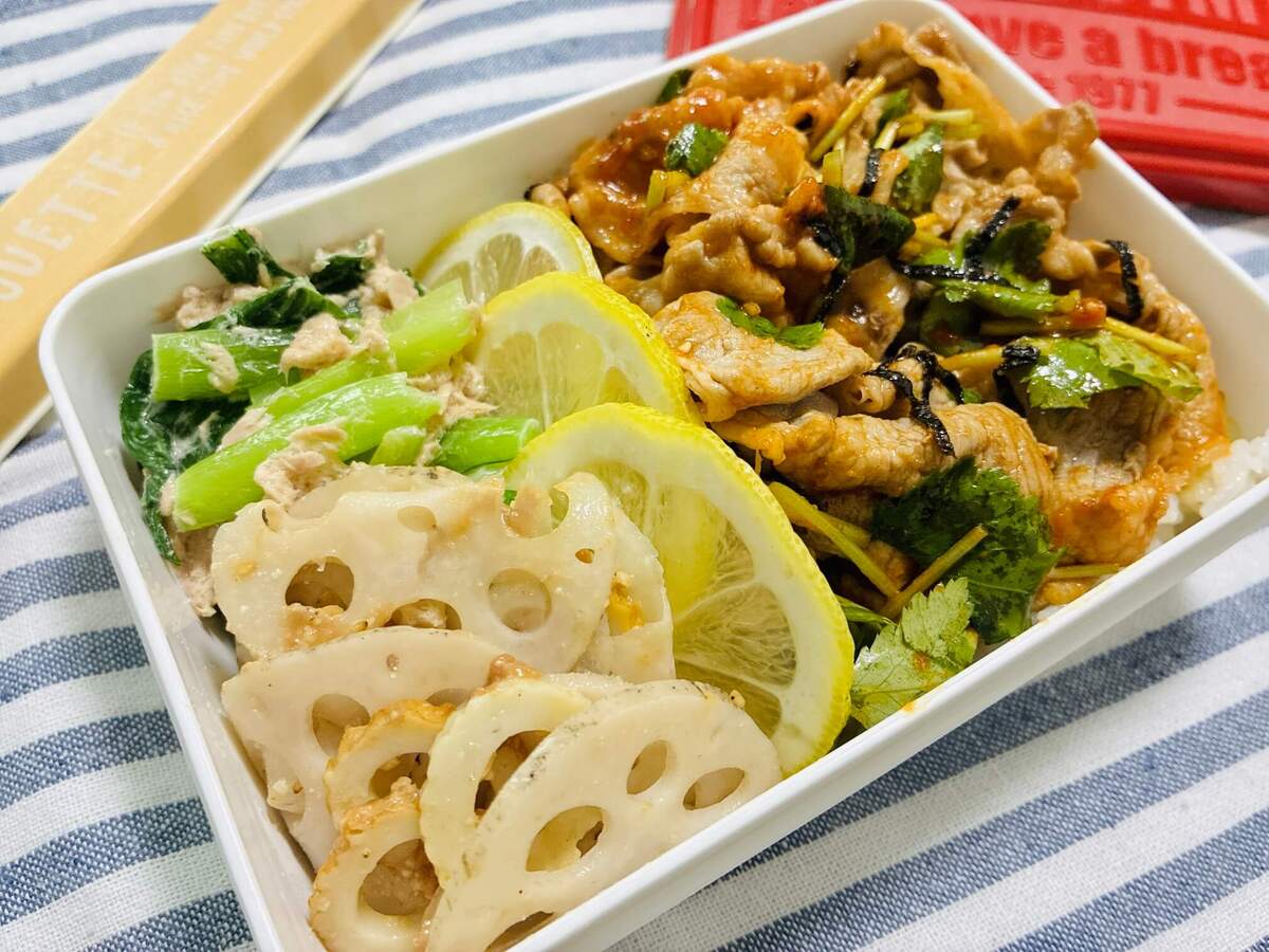 和田明日香さん「まとめ茹で弁当」