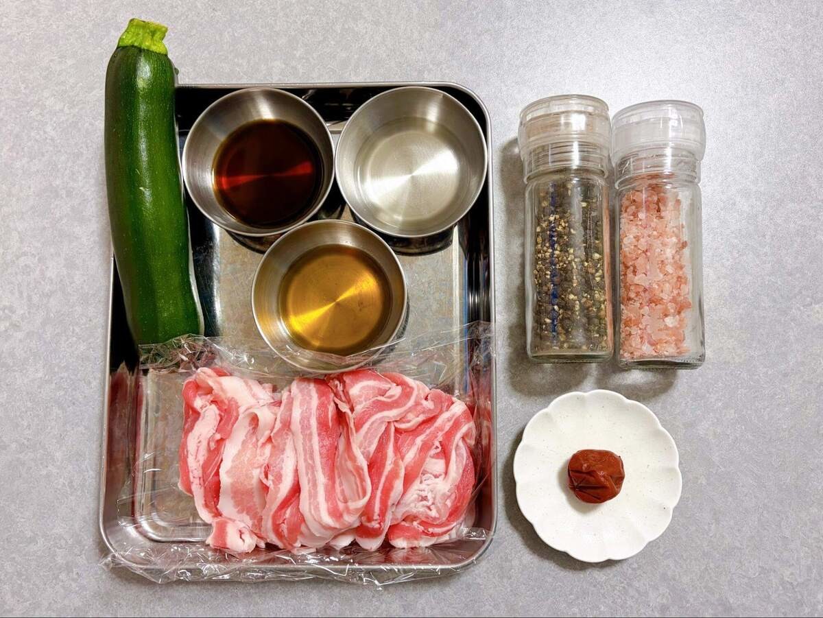 全農広報部「ズッキーニと豚しゃぶの梅マリネ」のレシピ