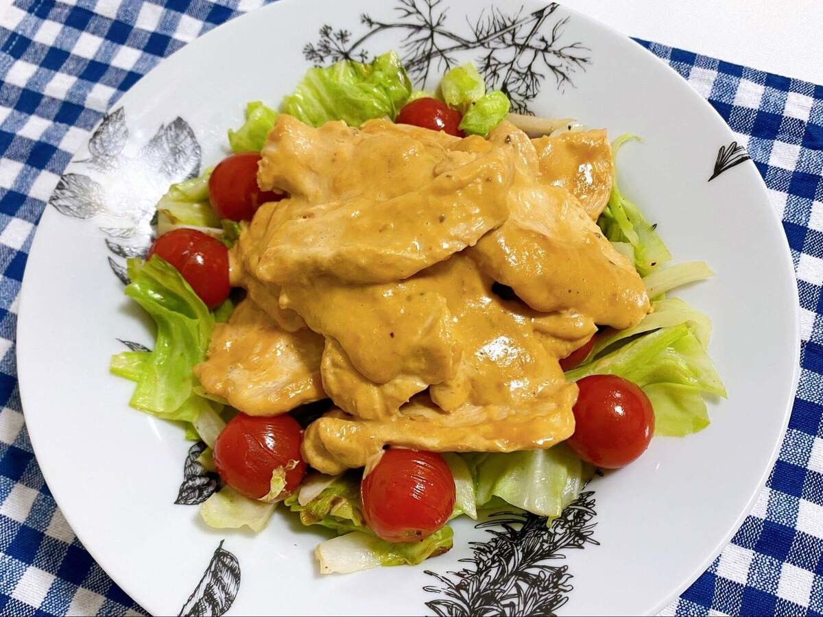 エバラ食品「黄金鶏むねマヨチキン」のレシピ