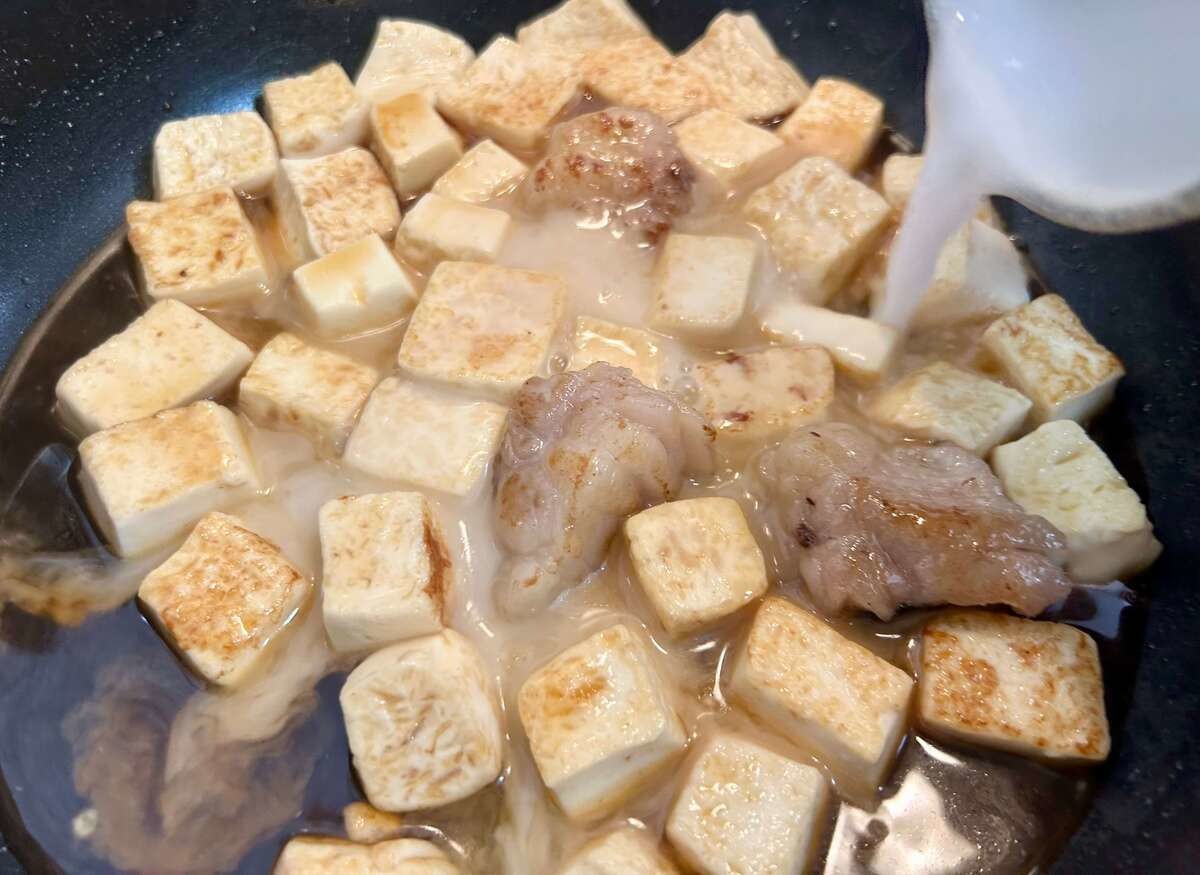 甘辛豆腐玉子丼