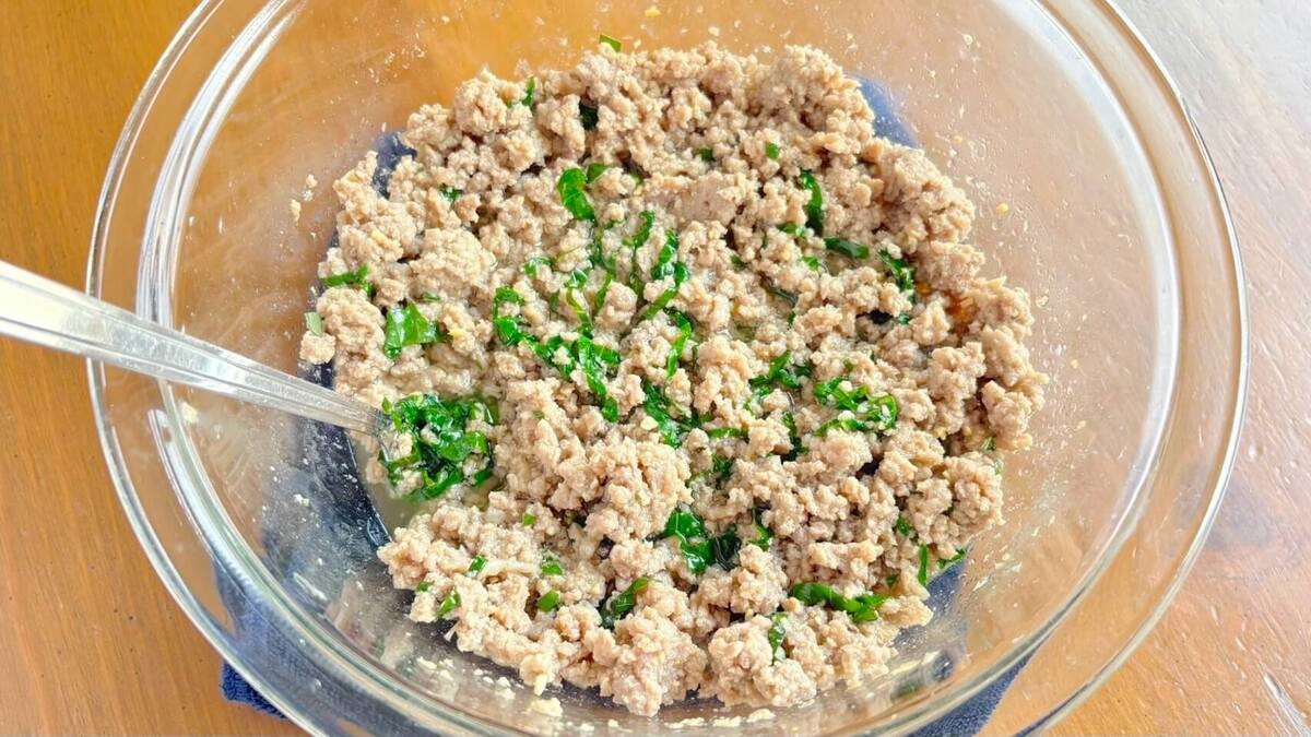大葉が香るみそしょうがそぼろ